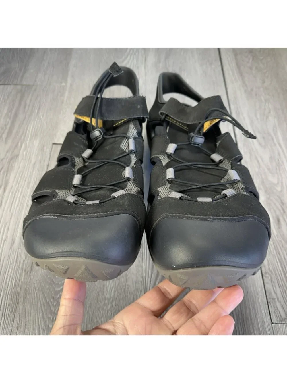 Teva Flintwood Men's Black Casual Athletic Lifestyle Sandals Footwear sz 14M
